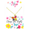 Ctr Sparkle Butterfly Gold Necklace