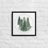 My Own Sacred Grove Pine Trees Framed canvas