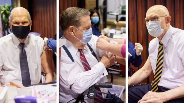 COVID-19 Vaccine Given to First Presidency and Apostles Over 70