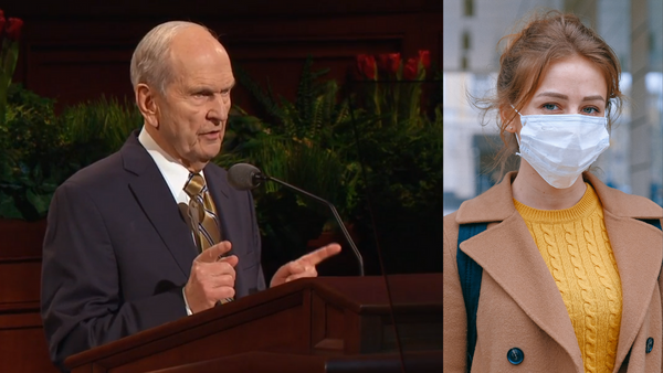 President Nelson says: "A pandemic cannot and WILL NOT stop the Lord from embracing us."
