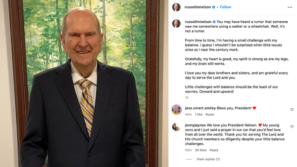 President Russell M. Nelson Addresses Health Rumors on Instagram