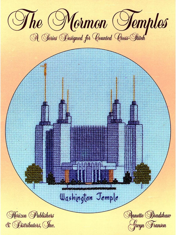 Washington DC Temple Leaflet - Cross Stitch Pattern