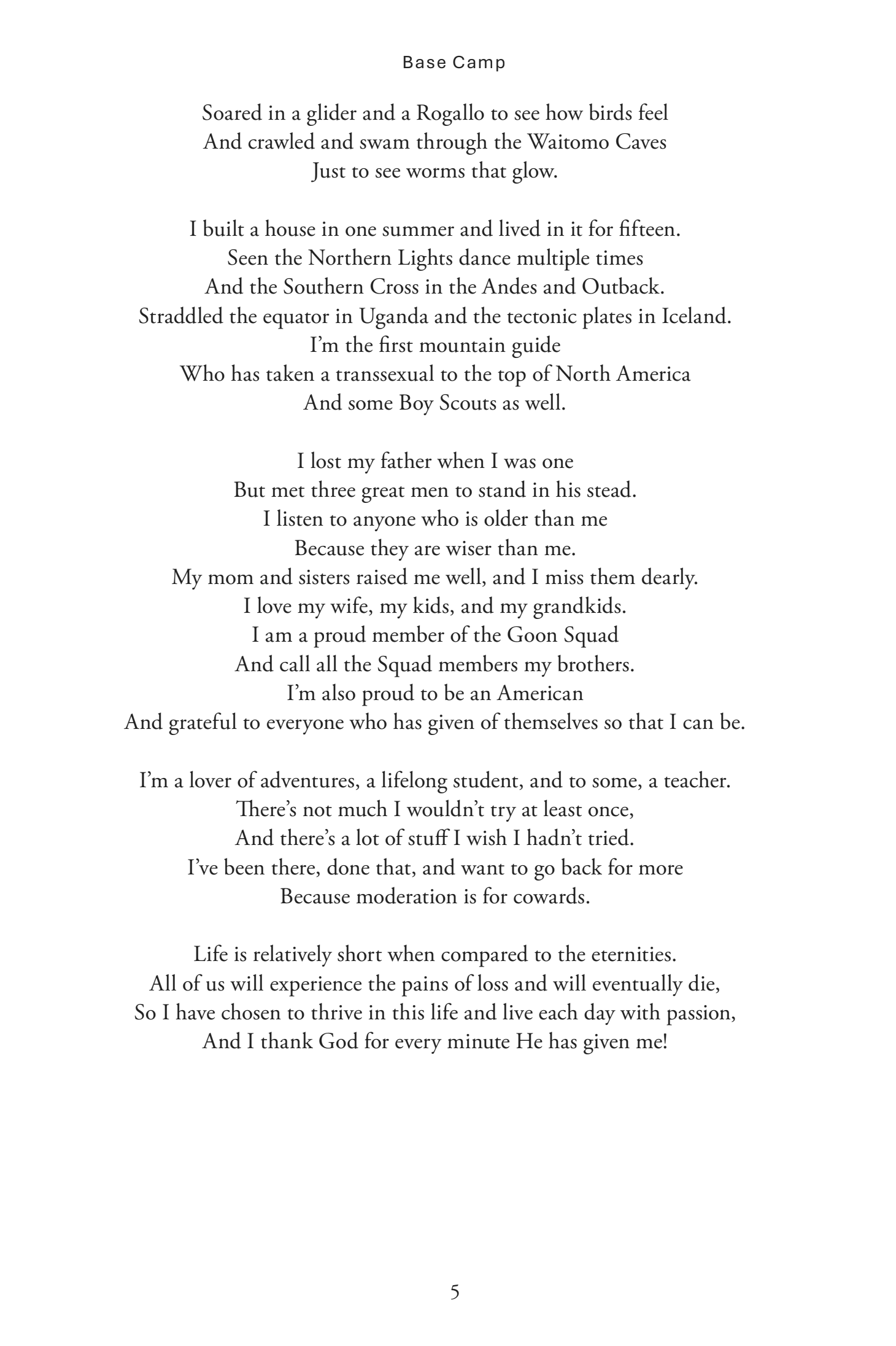 Choose to Thrive: Life's Views From High Camp