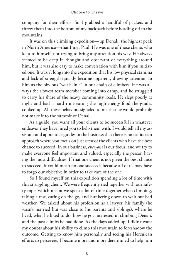 Choose to Thrive: Life's Views From High Camp