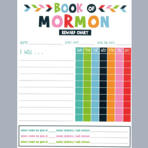 Book of Mormon Reward Chart 12 Pack