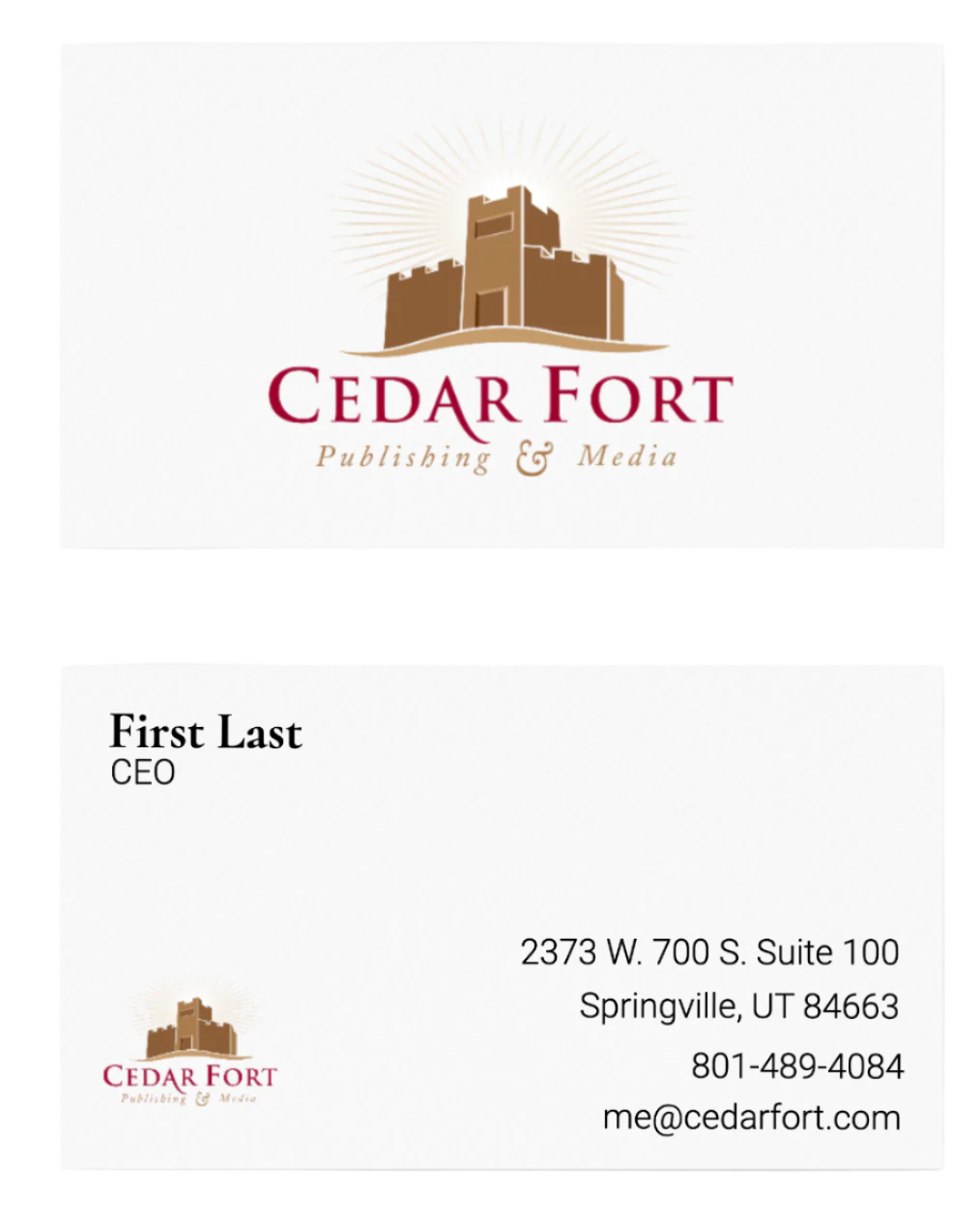 Custom Business card with logo