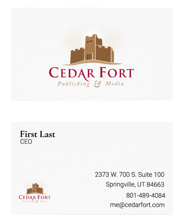 Custom Business card with logo