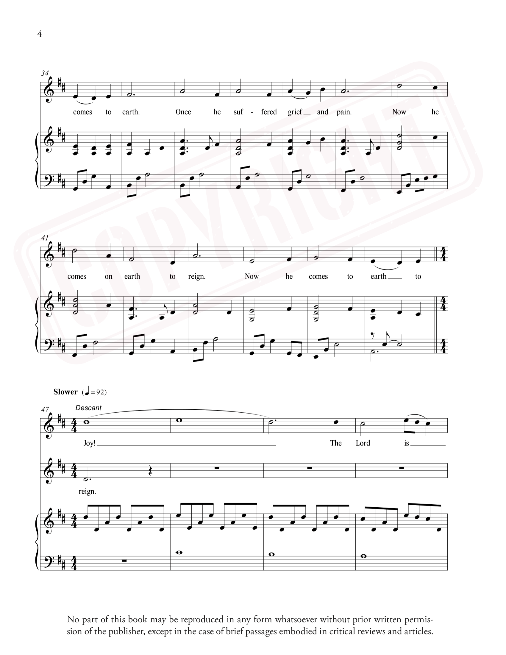 Joy (Away in a Manger / Jesus Once of Humble Birth) - Sheet Music (Download)