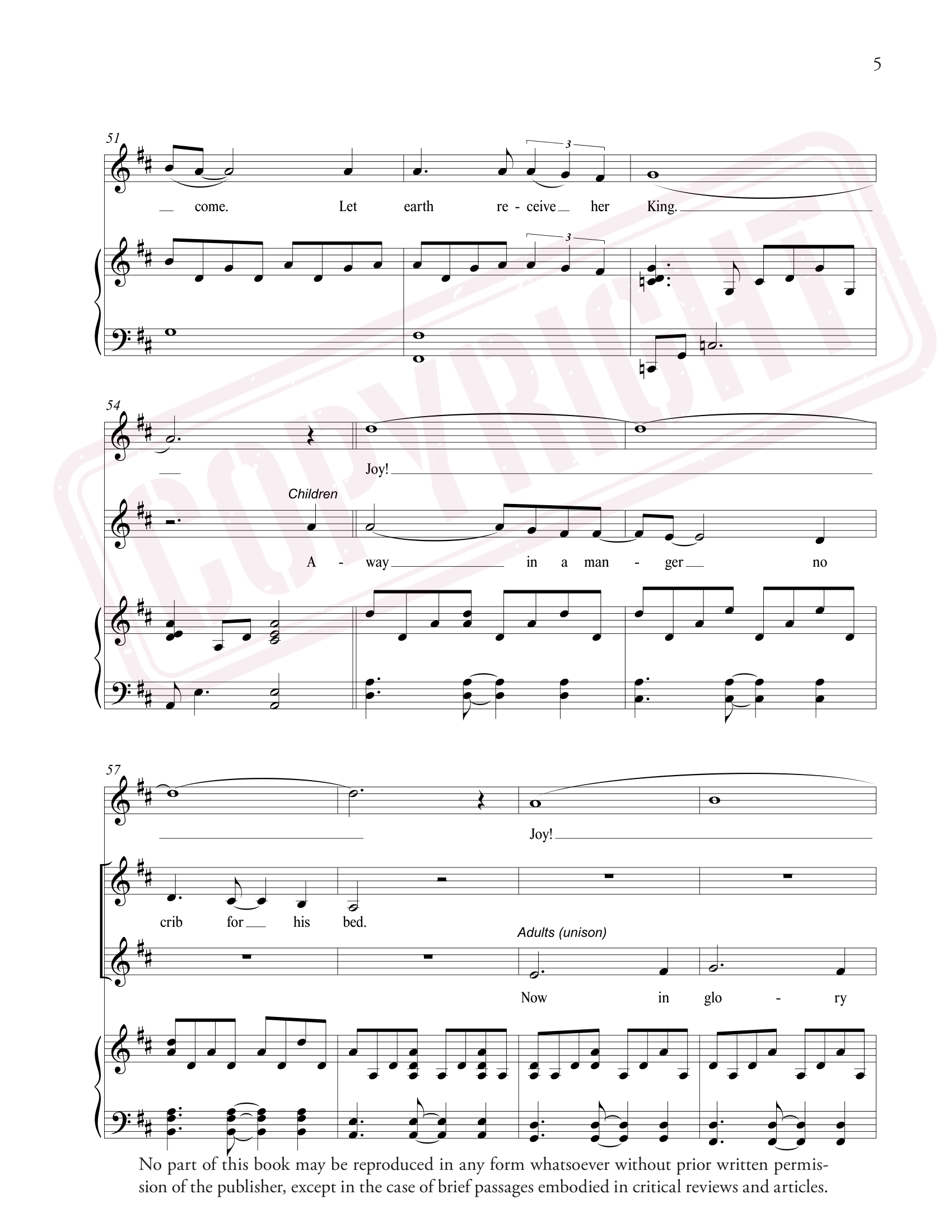 Joy (Away in a Manger / Jesus Once of Humble Birth) - Sheet Music (Download)