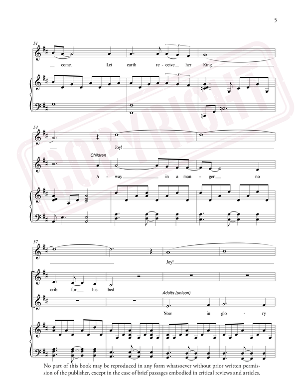 Joy (Away in a Manger / Jesus Once of Humble Birth) - Sheet Music (Download)