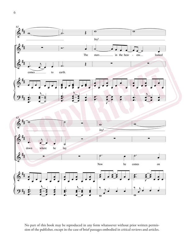 Joy (Away in a Manger / Jesus Once of Humble Birth) - Sheet Music (Download)