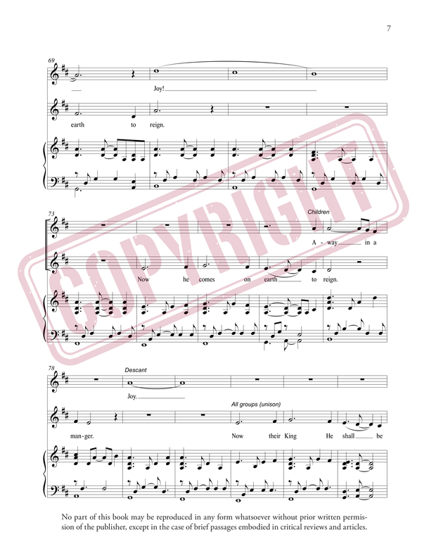 Joy (Away in a Manger / Jesus Once of Humble Birth) - Sheet Music (Download)