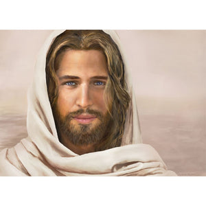 Savior in White Robe Art Prints