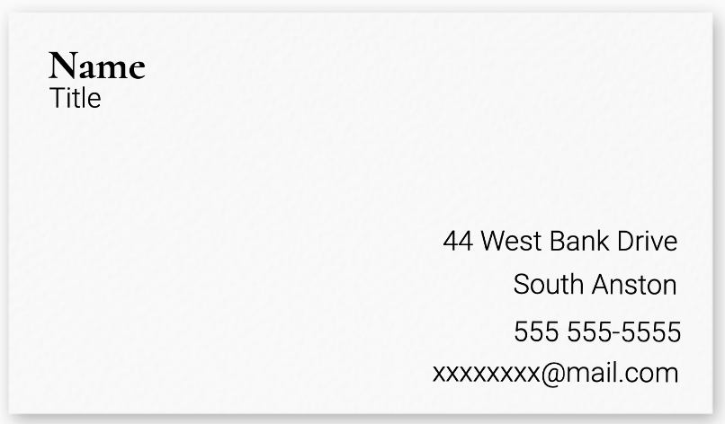 Business Cards - 54 Units