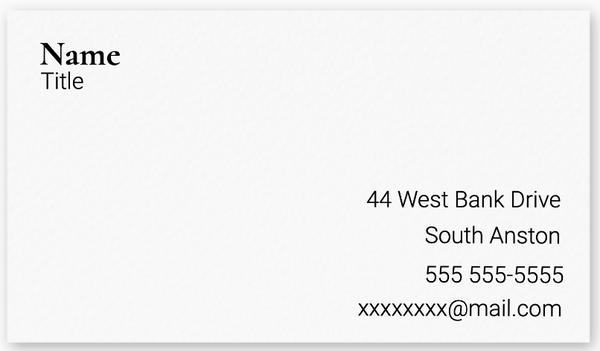 Business Cards - 54 Units