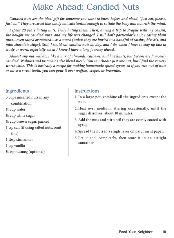 Feed Your Neighbor: Recipes for Delivering Love & Healing