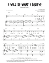I Will Be What I Believe - Single Sheet Music