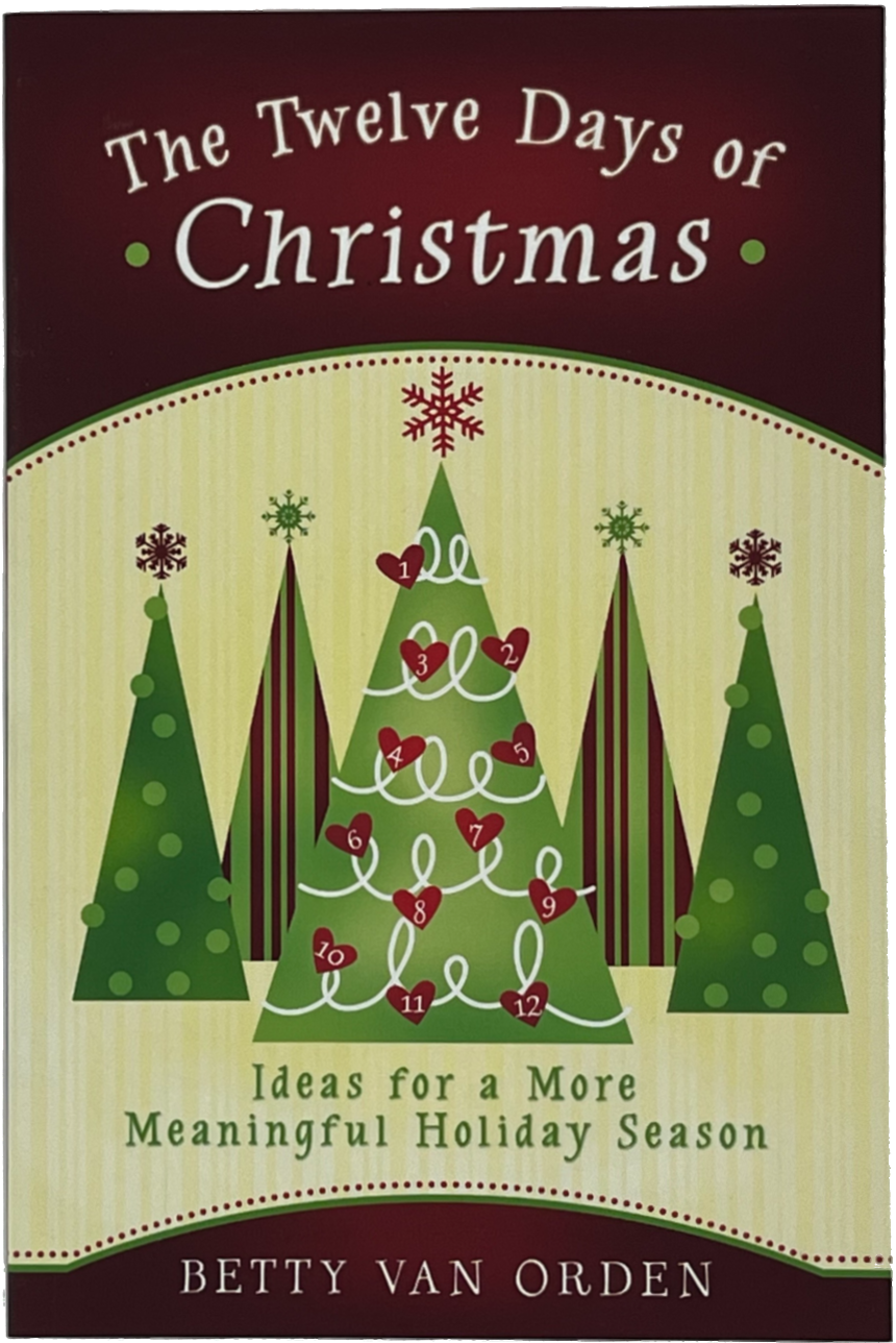 Book cover of 'The Twelve Days of Christmas' by Betty Van Orden with a festive design.