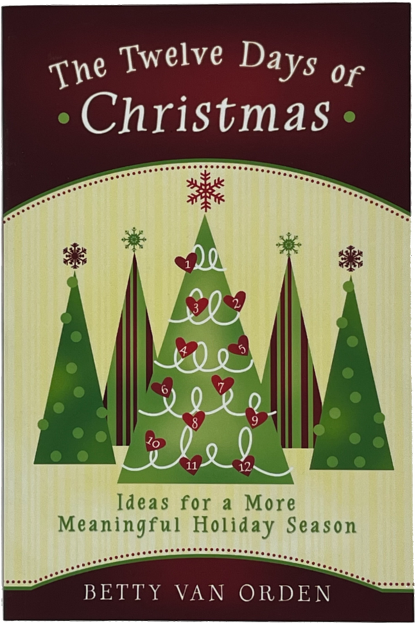 Book cover of 'The Twelve Days of Christmas' by Betty Van Orden with a festive design.