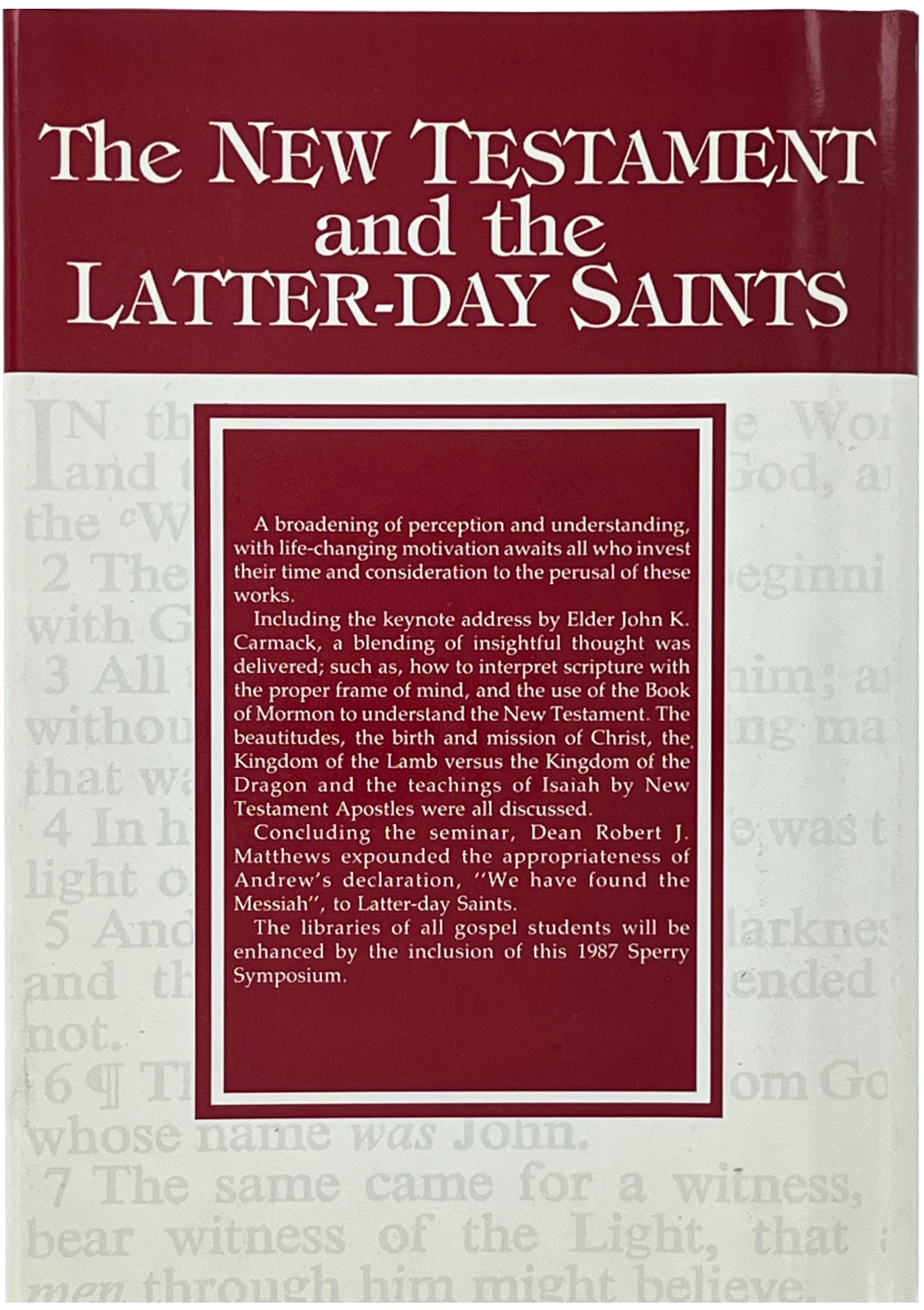 New Testament and the Latter-Day Saints