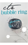 CTR Gray Flower Bubble Ring Size 5