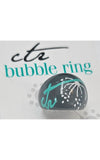 CTR Gray Flower Bubble Ring Size 5