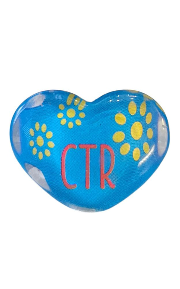 CTR Heart Blue Bubble Ring Size 4 - Cedar Fort Publishing & Media