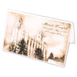 Manti Temple - Temple Recommend Holder - Vintage