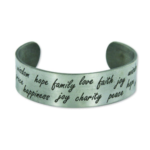 Hope - Bracelet - Cuff - Pewter