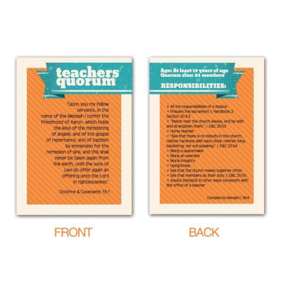 Teachers Quorum - Pocket Card - Cedar Fort Publishing & Media