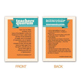 Teachers Quorum - Pocket Card