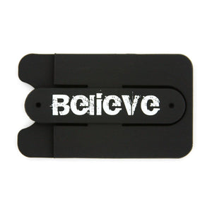 Believe - Smart Wallet w/Phone Stand - Black