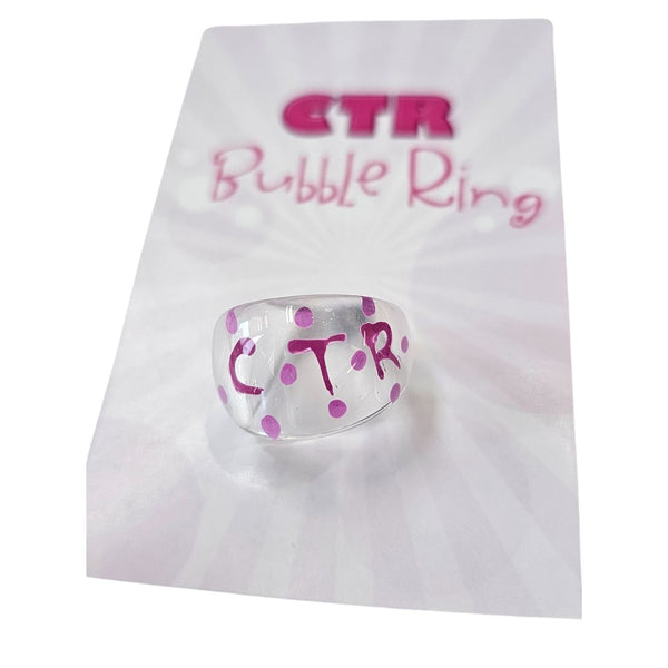 CTR Clear Polka Dot Bubble Ring Size 4 - Cedar Fort Publishing & Media