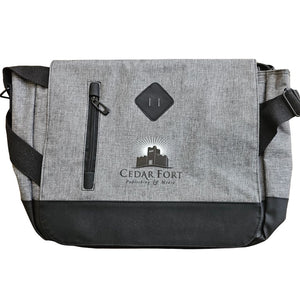 Messenger Bag w/CFI Logo Grey/Black