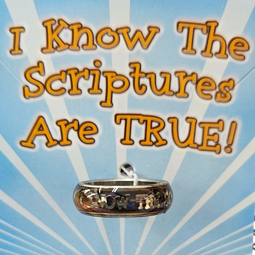I Know the Scriptures are True Mood Ring -Size 5 - Cedar Fort Publishing & Media