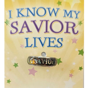 I Know My Savior Lives Mood Ring -Size 7