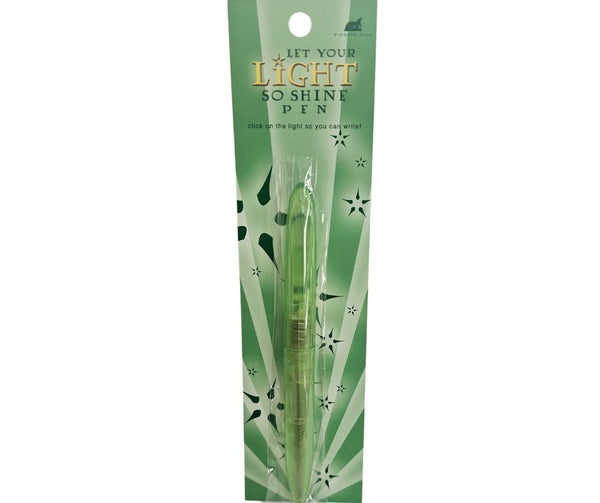 Let Your Light Shine Light Up Pen- Green