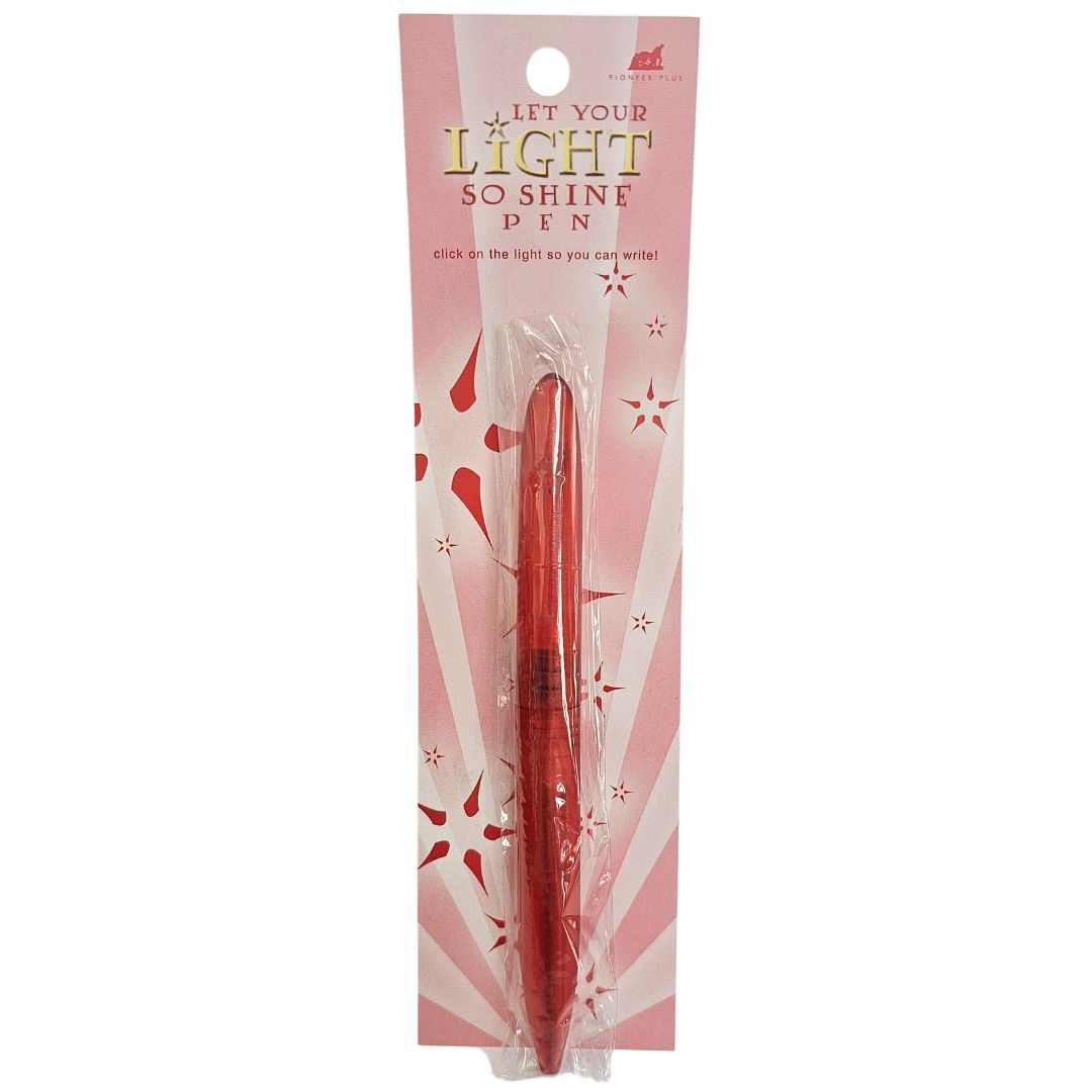 Let Your Light Shine Pen -Red