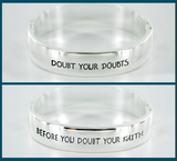 Doubt Your Doubts - Etched Silver - Bracelet - Cedar Fort Publishing & Media
