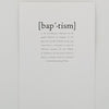 Definition - Baptism - Greeting Card