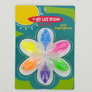 If Any Lack Wisdom - Highlighters- Mini