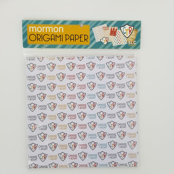 Mormon Origami Paper - 20pk - 8x8 - Cedar Fort Publishing & Media