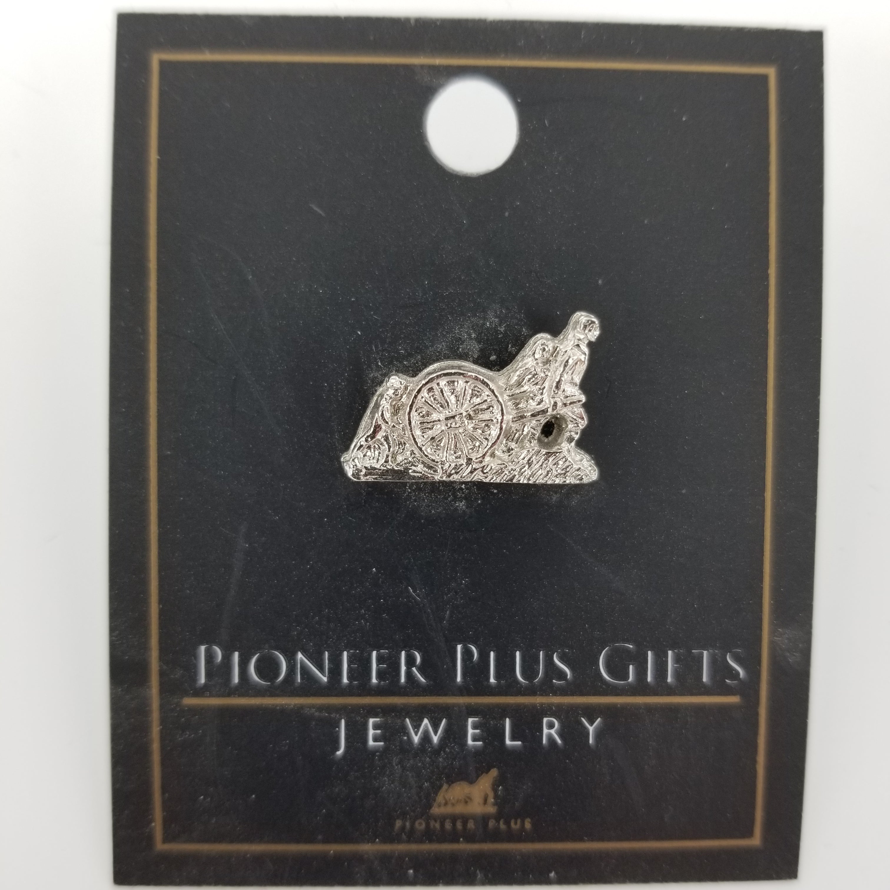 Handcart - Tie Tack - Silver