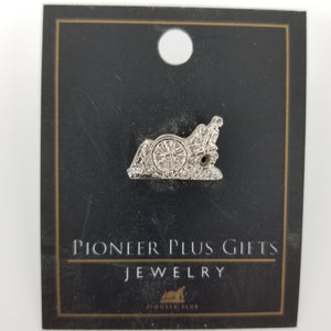 Handcart - Tie Tack - Silver
