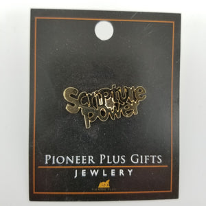 Scripture Power - Tie Tack - Gold