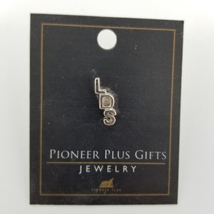 LDS - Tie Tack - Slant- Silver