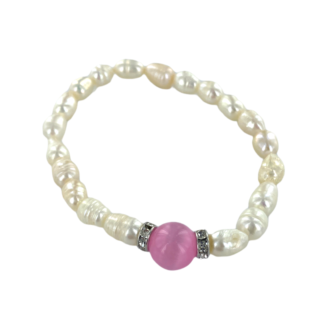 Baptism Bracelet- Freshwater Pearls