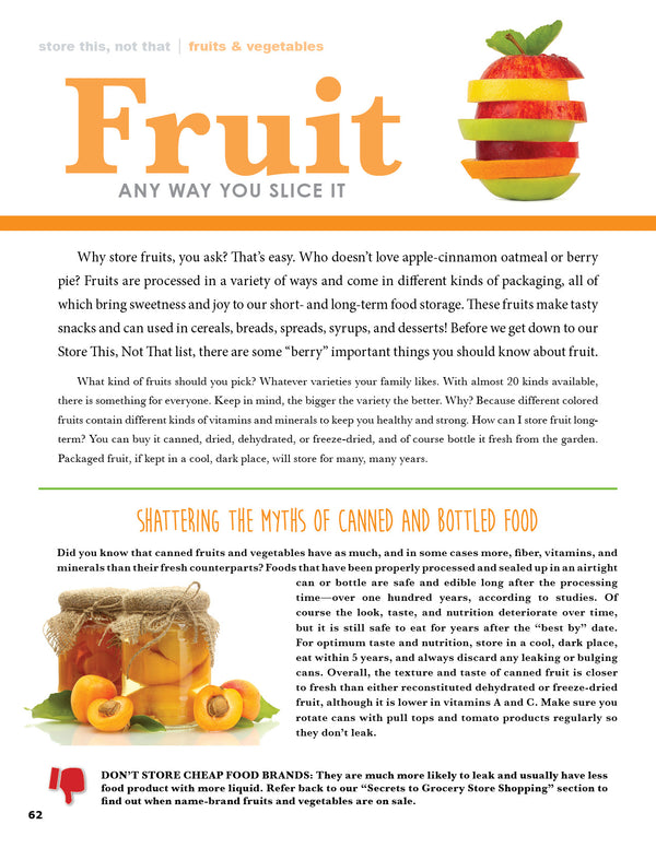 Store This, Not That!: Savvy Tips and Tricks for Surviving and Thriving With Your Food Storage - Cedar Fort Publishing & Media