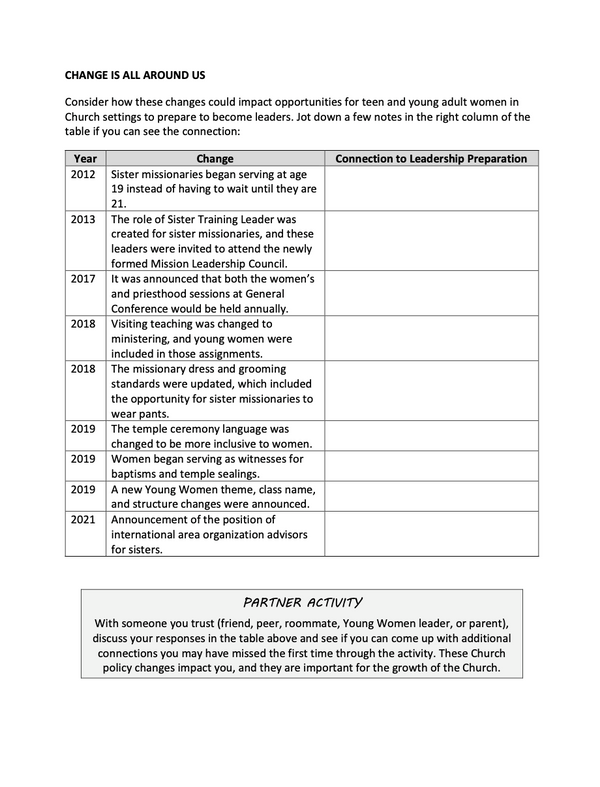 Young Women Leadership & Identity: High School Bundle