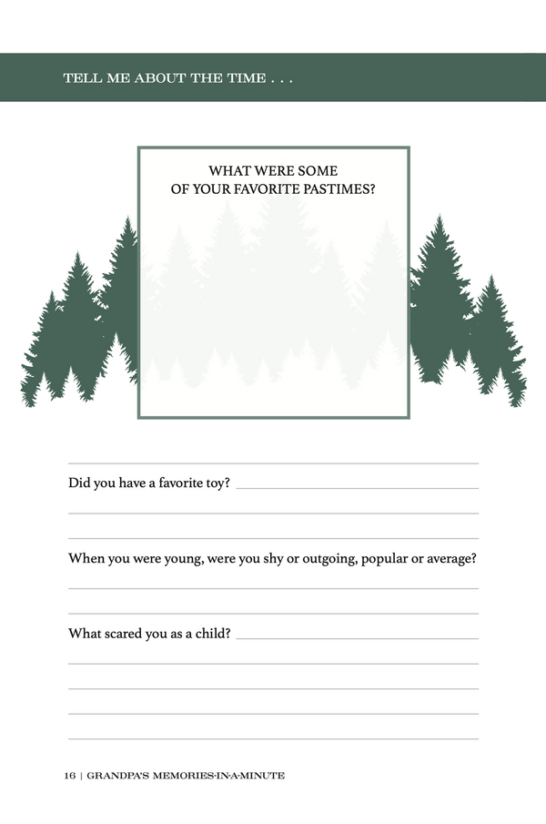 Grandpa, Tell Me About the Time: Memories In A Minute